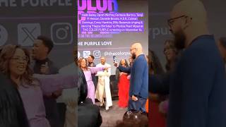 #HalleBailey #Oprah #Fantasia #HER singing &amp; dancing Happy Birthday at #TheColorPurple screening