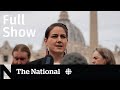 CBC News: The National | Indigenous delegation, Ukraine neutrality, Oscars fallout