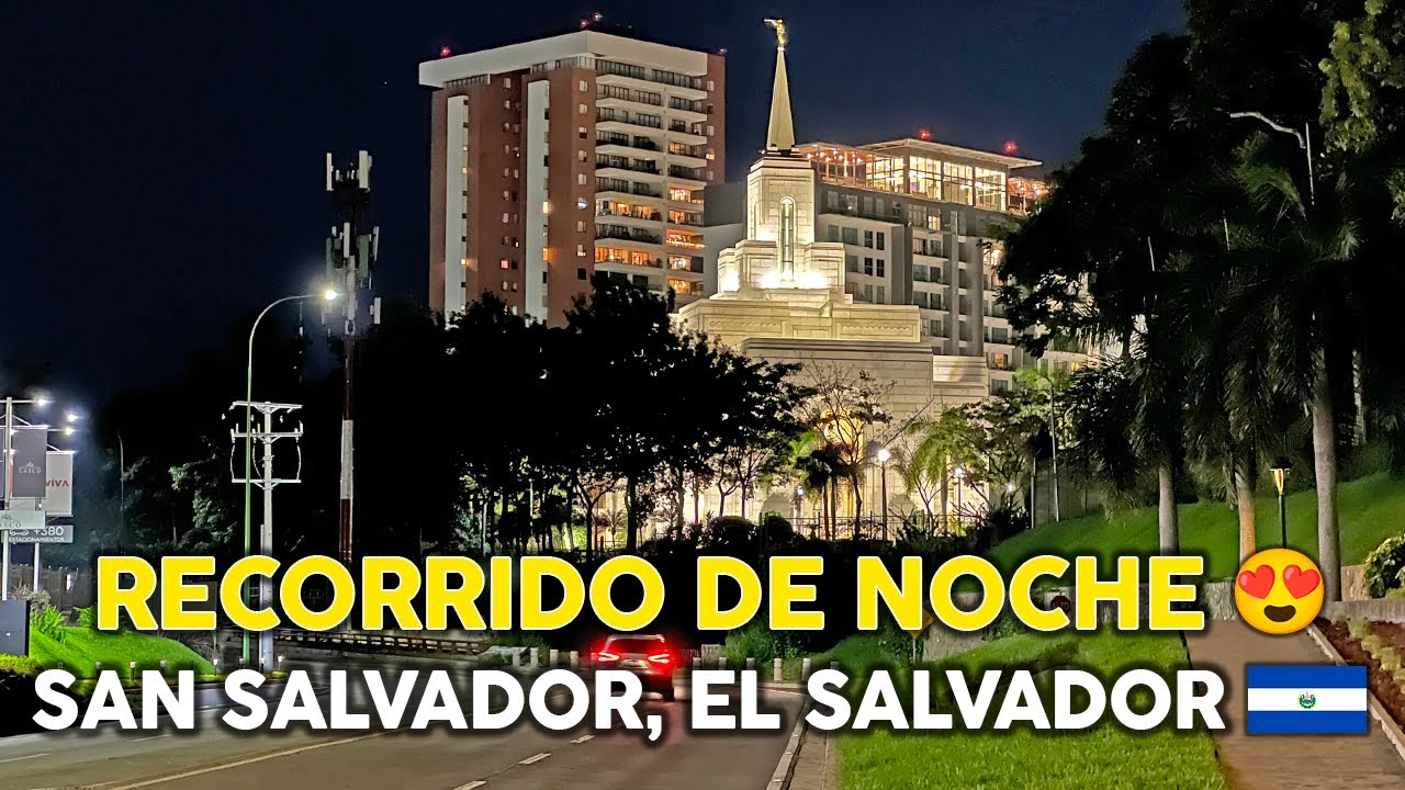 Así de INCREÍBLE está SAN SALVADOR, EL SALVADOR 🇸🇻 😍 Road Trip de noche 2023
