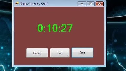 StopWatch in C#