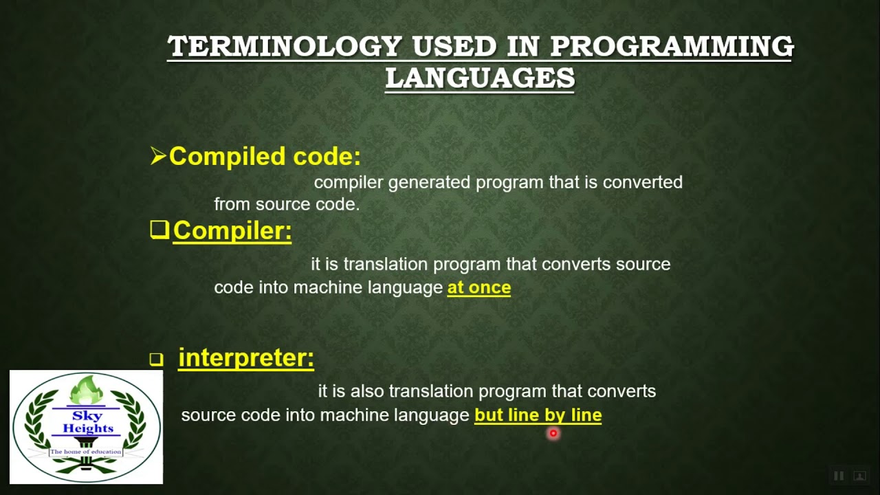 Compiler Introduction | Source code | Compiler | Interpreter ...