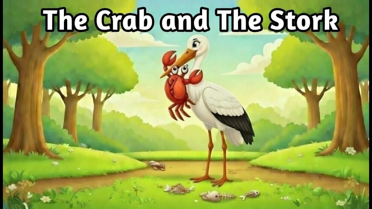 The Crab and The  Stork |Moral Stories for Kids|3D Animation Stories