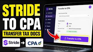 How to transfer vehicle tax documentation from Stride to CPA - Easy Tutorial