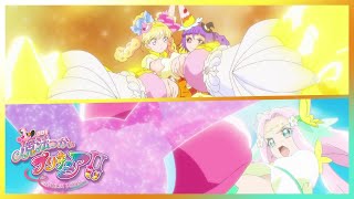 [1080p] Precure Topaz Esperanza & Emerald Reincarnation (Cure Miracle, Magical & Felice Attack)