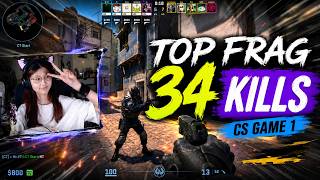 34 Kills and Top Frag! Full CS Match Highlights