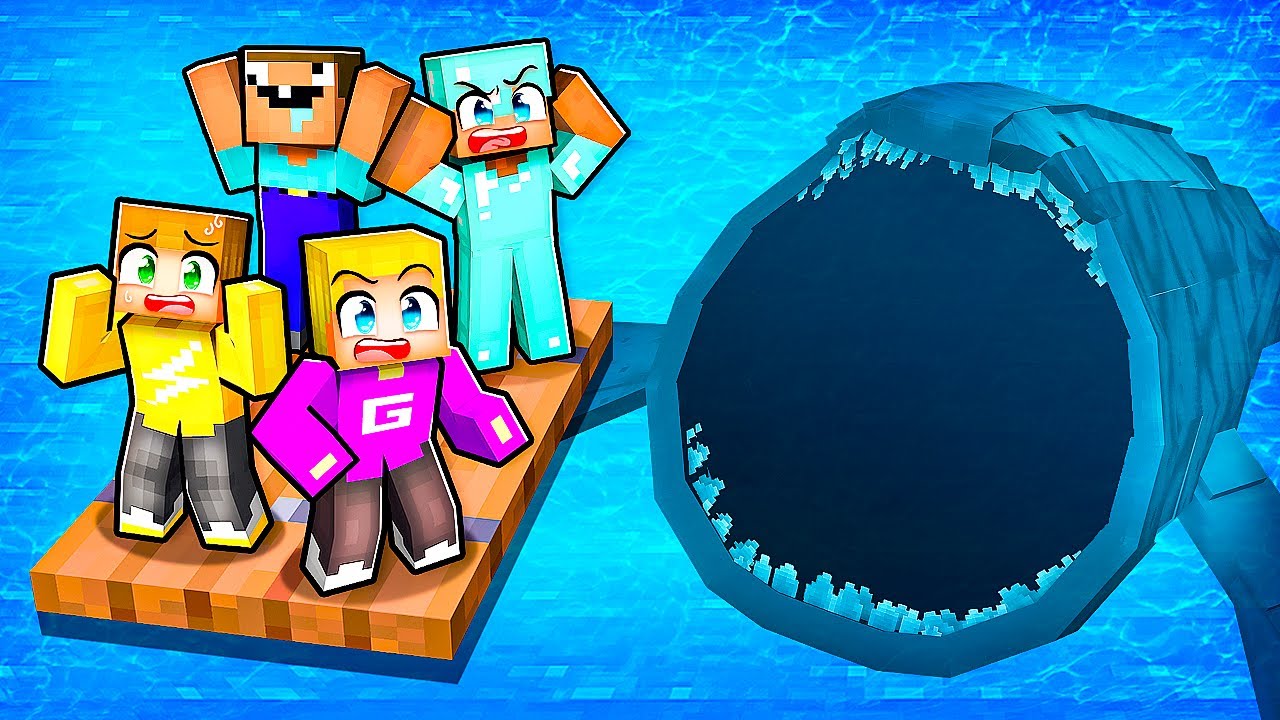 Bloop Eet Ons Op in Minecraft! 🐟 (Minecraft Survival)