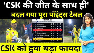 ipl 2023 | csk की जीत के साथ ही बदल गया पूरा पॉइंट्स टेबल