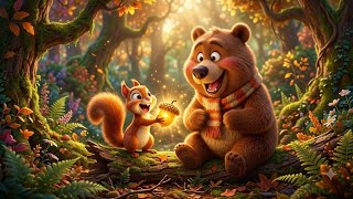 The Great Acorn Heist! 🐿️🐻 Cute Animal Cartoon Adventure for Kids