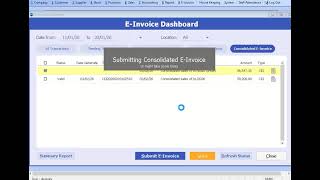 Ds E-Invoice Consolidated Submission