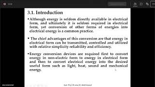 Lecture 4 | Energy Conversion | Principles of Electromechanical Energy Conversion