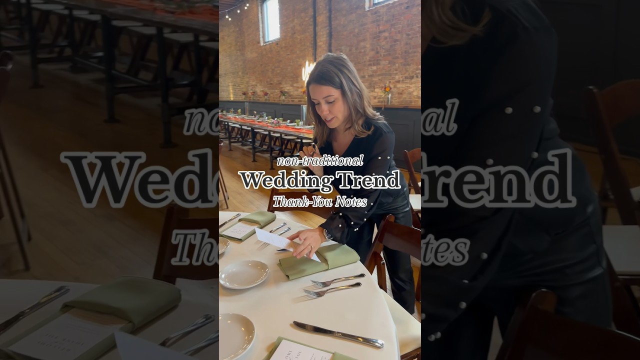 A non-traditional way of sending thank-you notes to your wedding guests✨ save this for inspo!