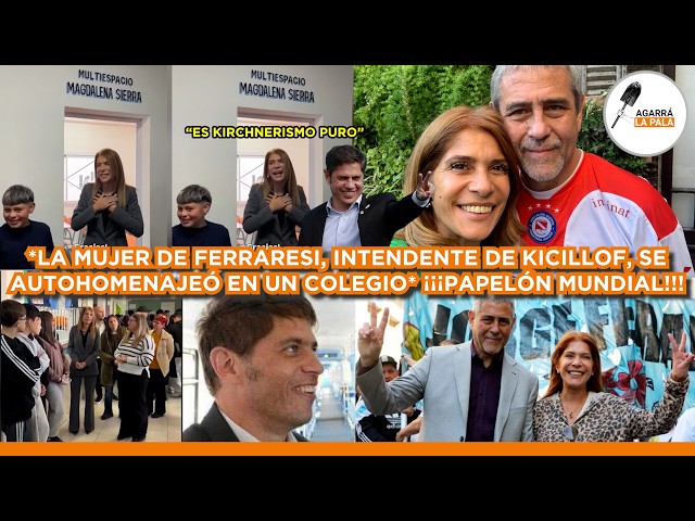 MUJER KIRCHNERISTA DE INTENDENTE DE KICILLOF SE AUTO HOMENAJEA EN UN COLEGIO: “KIRCHNERISMO PURO”