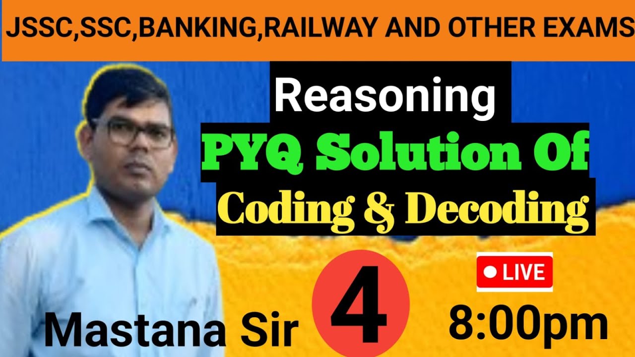 Reasoning CODING & DECODING CLASS-4 - YouTube