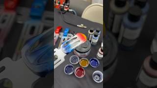 Teaching how to apply metallics and candy2o colors with airbrush over hot wheels bodies