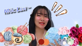 Series DIY móc len của Trâm Suri Mun | móc túi xách, móc hộp bút, đan móc khoá