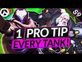 1 PRO TIP for EVERY TANK HERO - INSTANTLY IMPROVE - Overwatch 2 Season 9 Guide