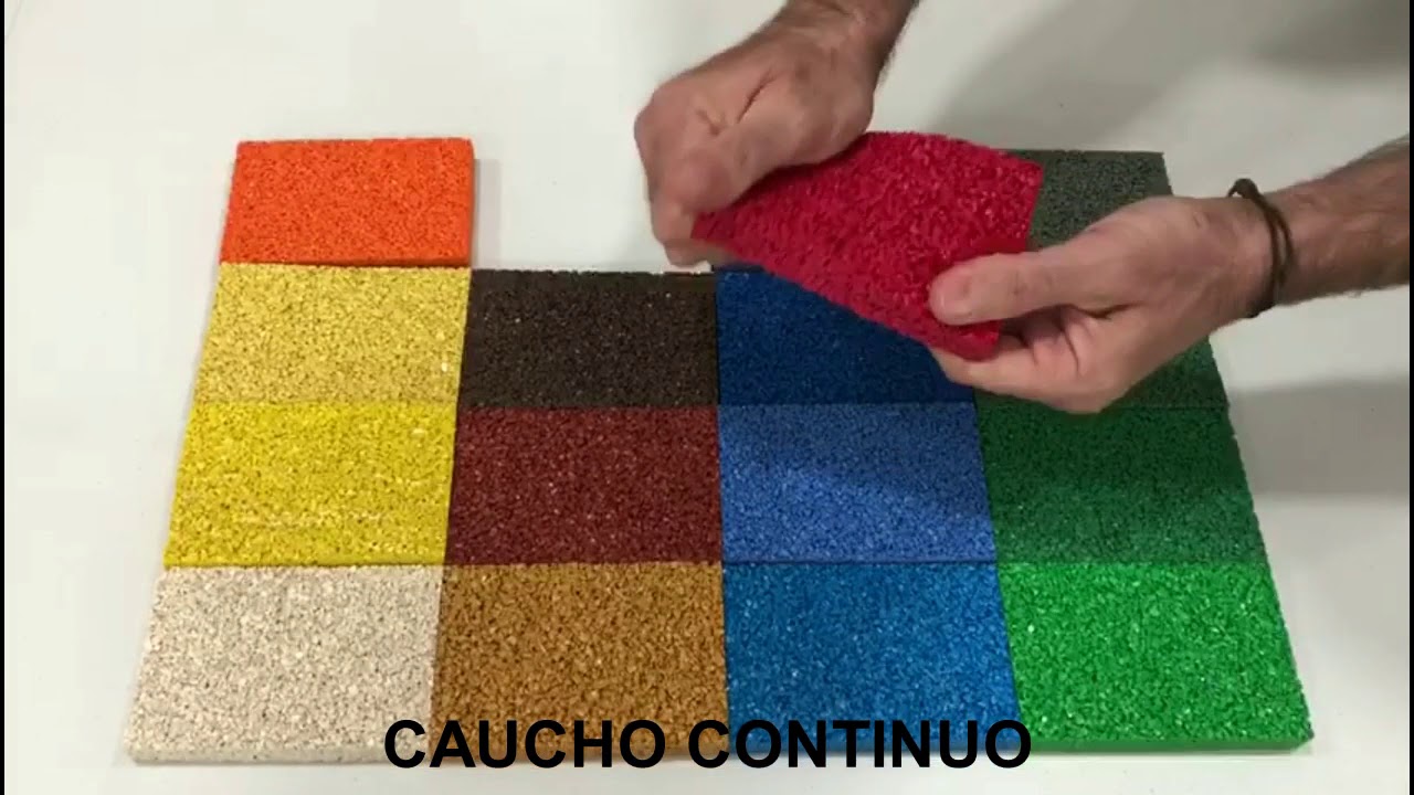 Pavimento de Caucho Continuo Reciclado - JCC