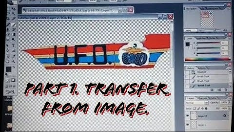 Tutorial: Part 1. (Decals) U.F.O. Monster Truck. How to Make a Waterslide Decal.