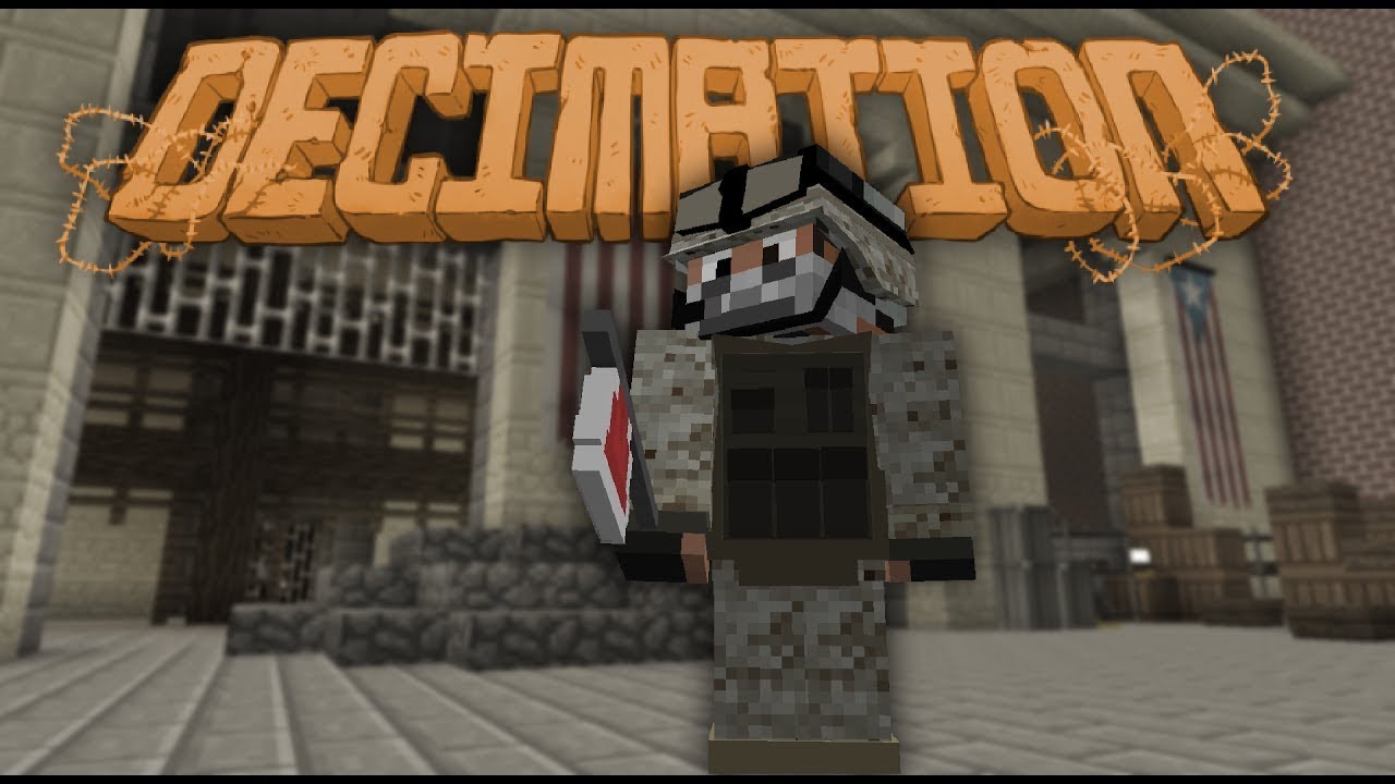 Clips from Minecraft Zombie Apocalypse Mod Decimation - YouTube