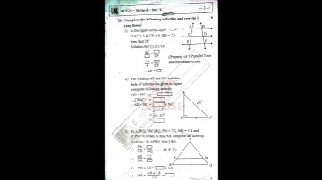 Std 10th maths 2 first unit test question paper 2025 maharashtra board #class #maths #eaxm