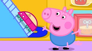 Peppa Pig And George Get A Brand New Toy Car Garage | Peppa Pig Asia 🐽