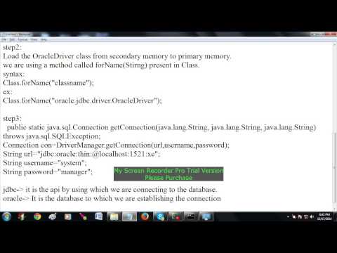 jdbc steps to