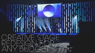 Vertical Blinds Church Stage Design Idea | $uper Cheap