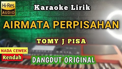 AIR MATA PERPISAHAN KARAOKE NADA CEWEK - TOMY J PISA