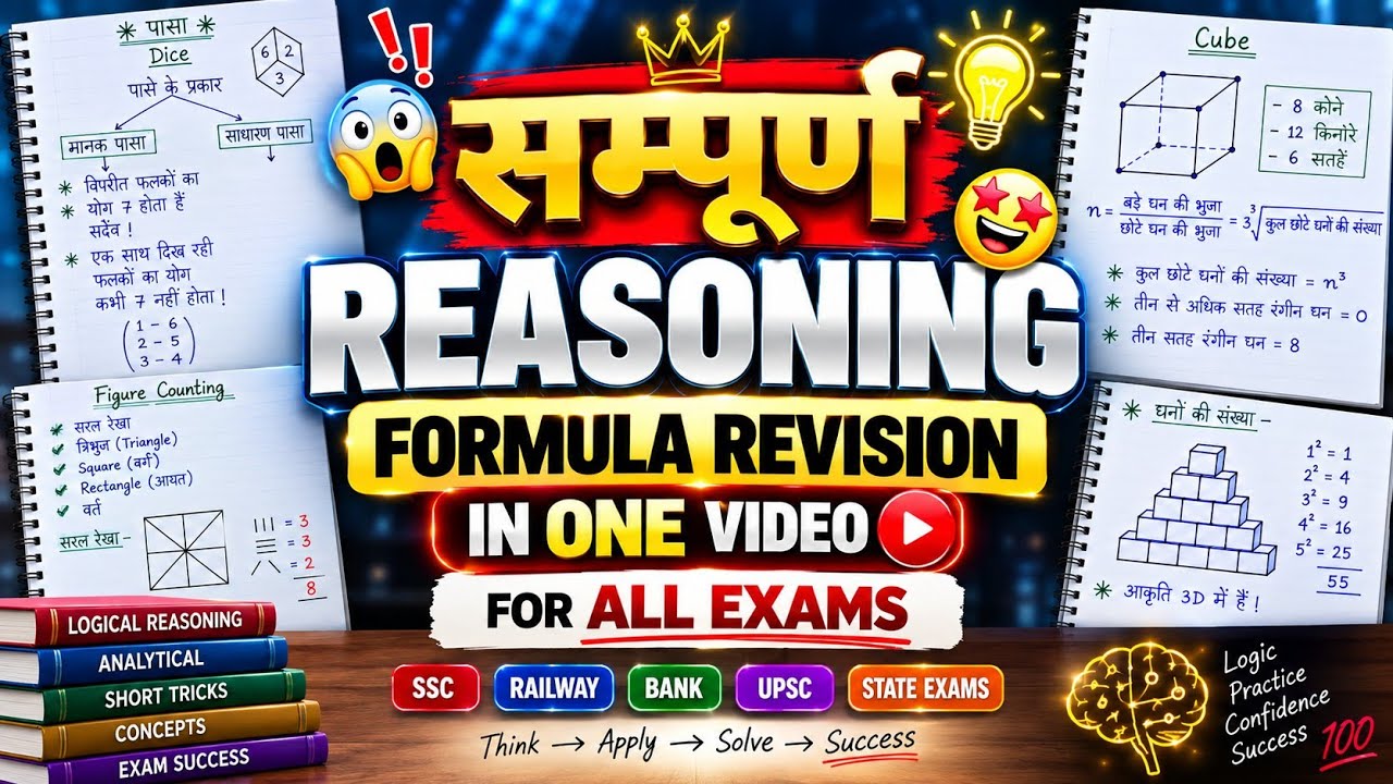 ЁЯУв рд╕рдореНрдкреВрд░реНрдг Reasoning Formula Revision ЁЯФе In one Video For All Exams || Complete Reasoning Revision ЁЯШ▒