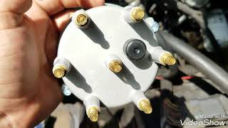 How To Replace A Distributor Cap Rotary Button On A Ford 300 Inline 6 Youtube