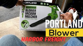 Harbor freight Portland 3 in 1 leaf blower purchase