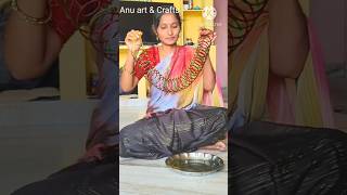 Bangles Garland#Ammavari Gajula Mala 🙏#Devi Navaratri Pooja Decoration#Diy#Festival#Shorts#Trending