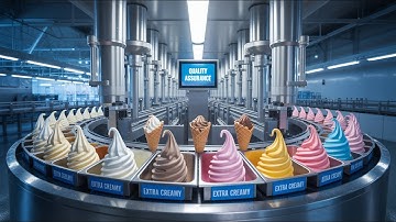 How Ice Cream Is Made in a Mega Factory With Modern Technology