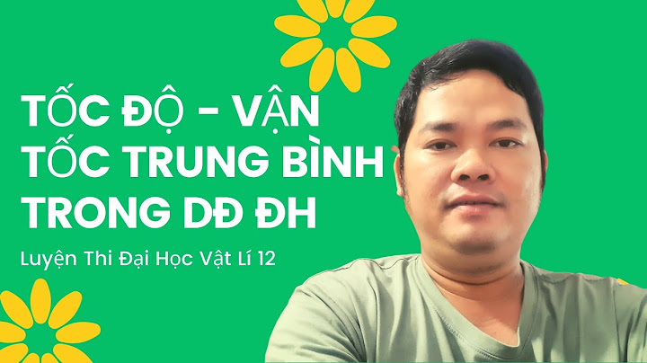 Tìmận tốc trung bình trong dao động điều hòa