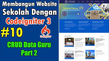 10 Web Sekolah Dengan Codeigniter - CRUD Data Guru Part 2