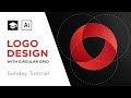 How to design a logo with circular grid | Adobe Illustrator Tutorial