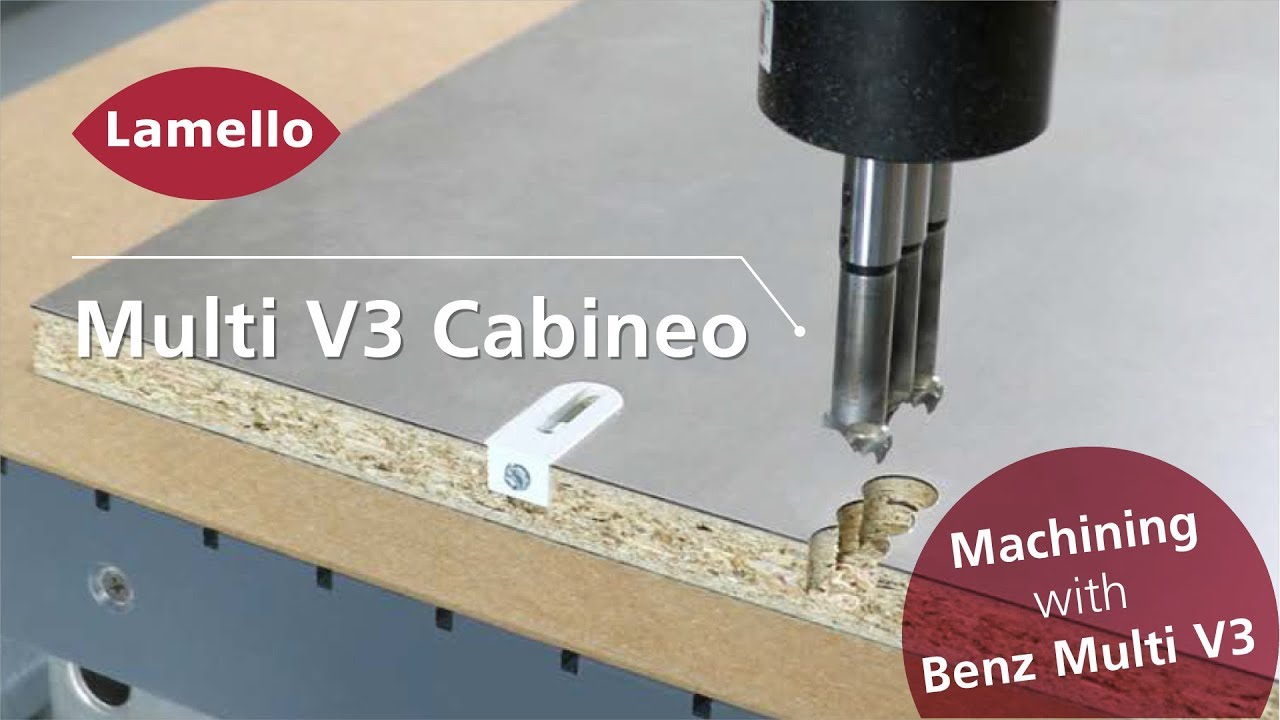 Cabineo machining with Benz Multi V3 multi-spindle head