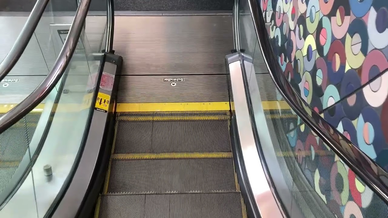 Schindler Escalators at Beverly Center entrance to shopping center, Los Angeles, CA 