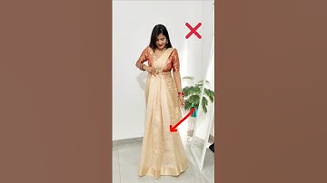 tissue saree Draping tutorial #rekhamishra #saree #drape