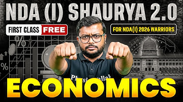 NDA (I) 2026 ECONOMICS | UPSC NDA (I) 2026 EXAM | Economics Syllabus, Complete Strategy & Roadmap✅