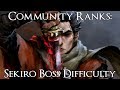 Community Ranks: Sekiro Shadows Die Twice Bosses from Easiest to Hardest