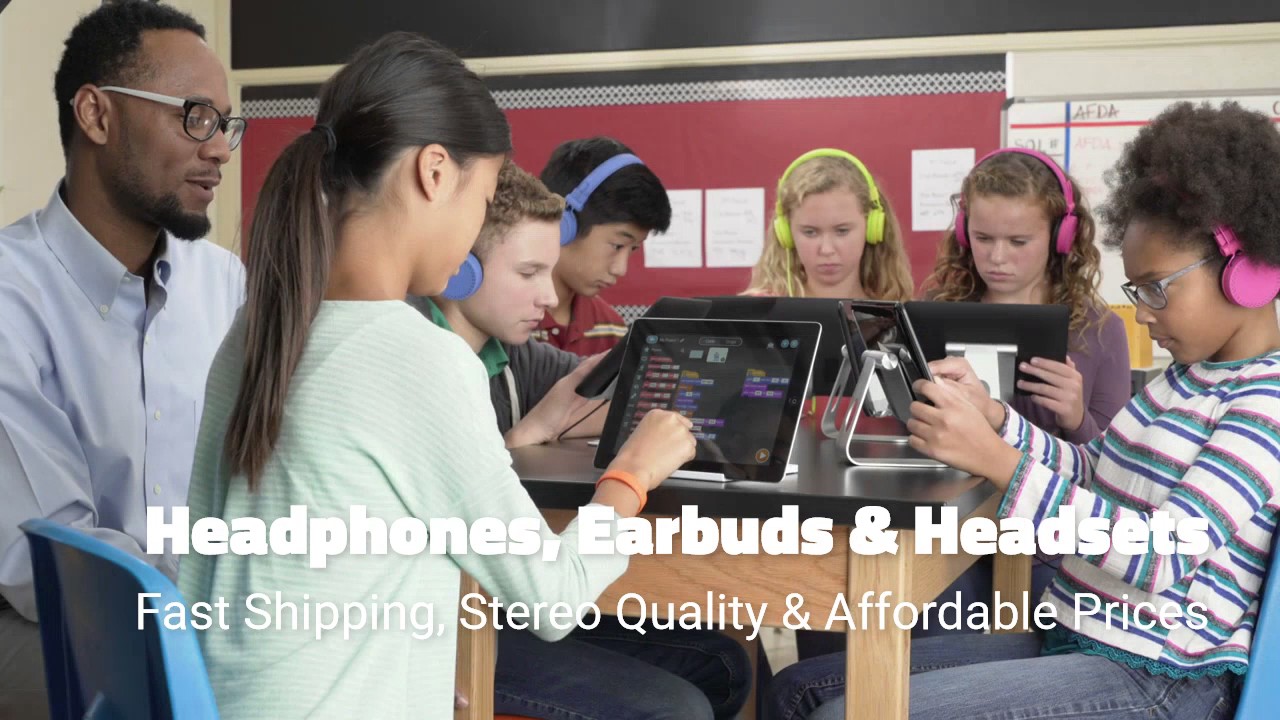 School Headphones, School Earbuds and School Headsets