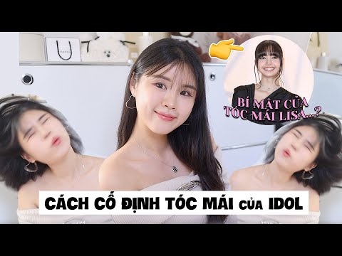 Cách cố định tóc mái của LISAㅣMình đã cắt tóc hơn <strong>20cm</strong>💇🏻‍♀️