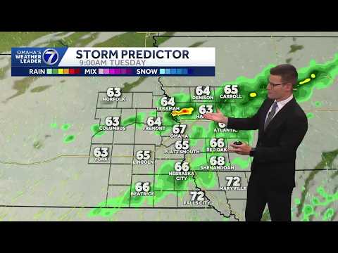 Wet Tuesday ahead, heavy rain potential in Omaha area