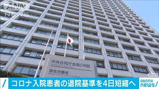 新型コロナ入院患者の退院基準を4日短縮へ(20/06/13)