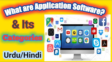 What are Application Software || Software Types || Application Software || Learn in Urdu Hindi ||