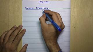 Numerical methods Episode 44 Urdu/Hindi -NUMERICAL DIFFERENTIATION