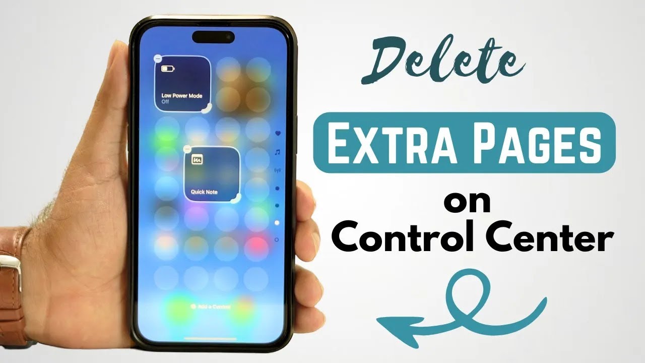 How To Delete Extra Pages in Control Center on iOS 18