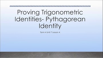 2.7.4 Proving Trigonometric Identities: The Pythagorean Identity