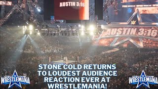 STONE COLD RETURNS FOR ANOTHER MATCH AT WRESTLEMANIA! LOUDEST OVATION EVER LIVE FROM ATT STADIUM